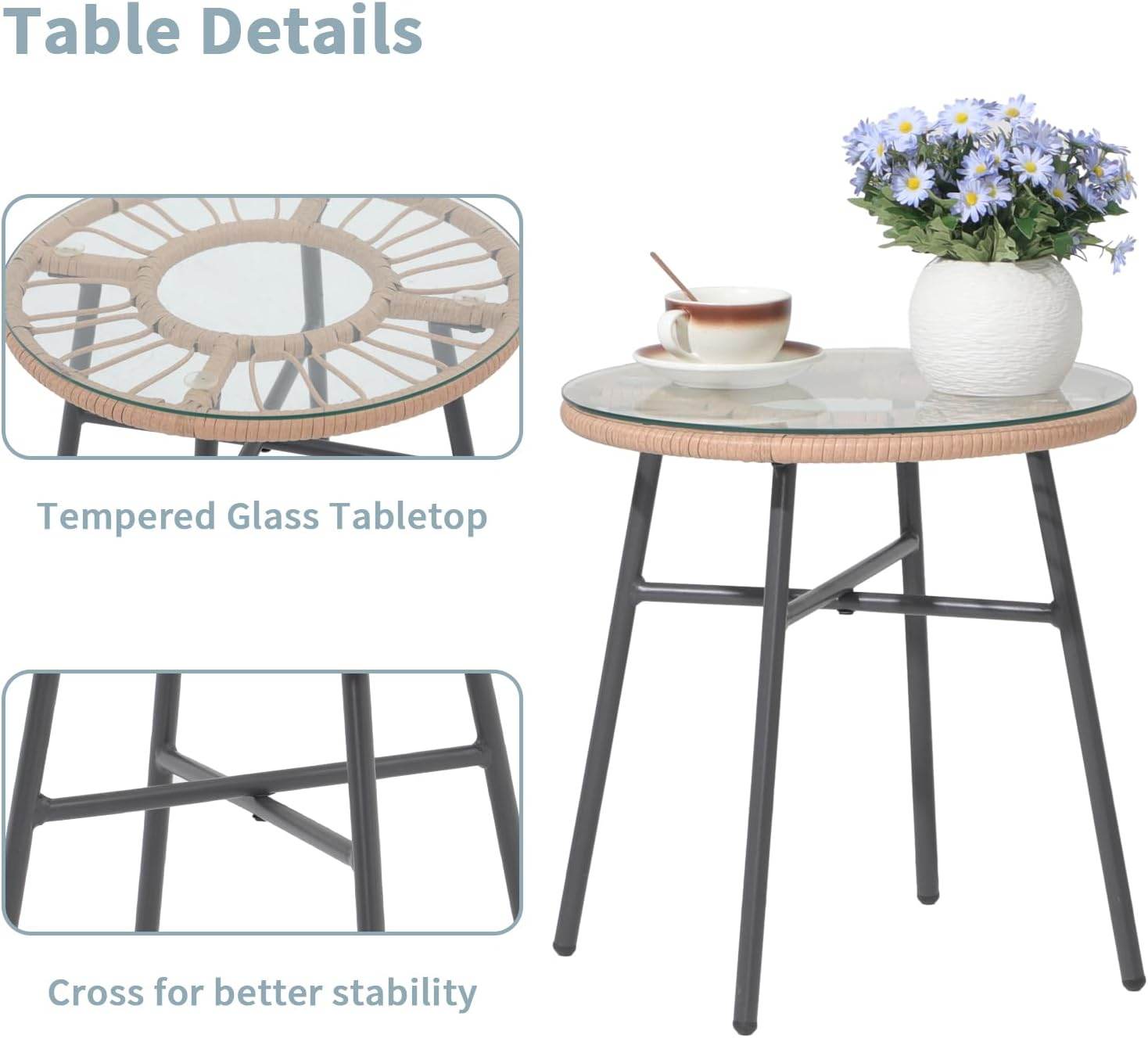 My Depot Outdoor Rattan Sofa 3-Piece
Table Details