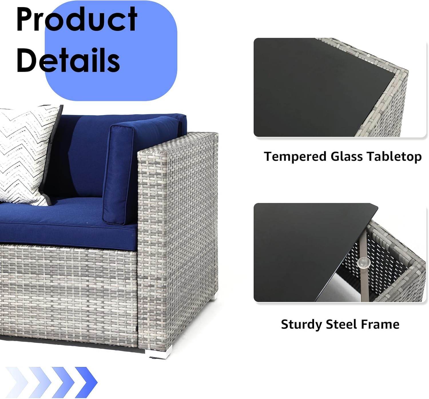 My Depot Outdoor Rattan Sofa 7-Piece 
ProductDetails