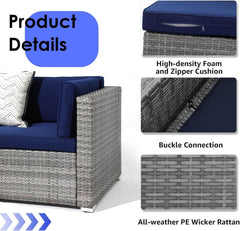 My Depot Outdoor Rattan Sofa 7-Piece 
Product
Details