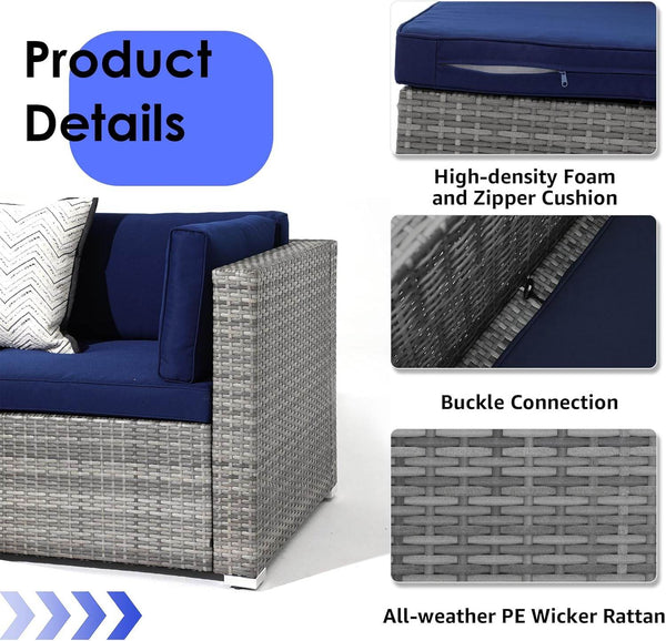 My Depot Outdoor Rattan Sofa 7-Piece 
Product
Details