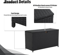 My Depot Storage Deck Box
Product Details
All WeatherHand-woven PE Wicker