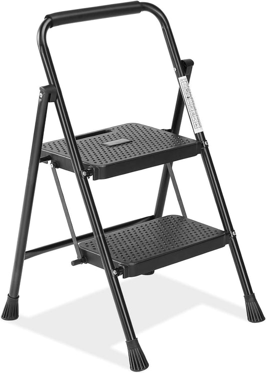 MyDepot 2 Step Ladder Portable Foldable Footrest