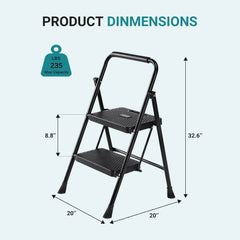 MyDepot 2 Step Ladder Portable Foldable Footrest
PRODUCT DINMENSIONS