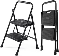 MyDepot 2 Step Ladder Portable Foldable Footrest