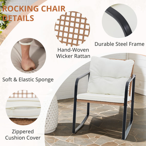 MyDepot 3 Pieces Rocking Bistro Set
ROCKING CHAIR
DETAILS