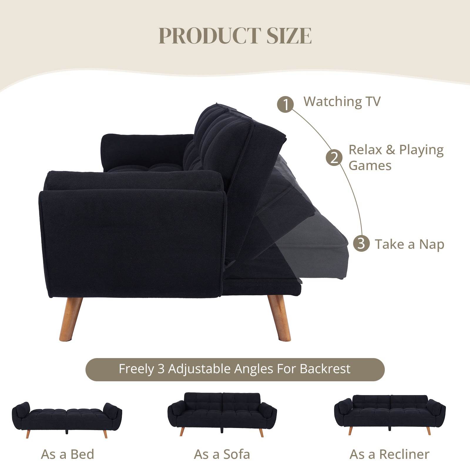 MyDepot Sofa Bed
PRODUCT SIZE