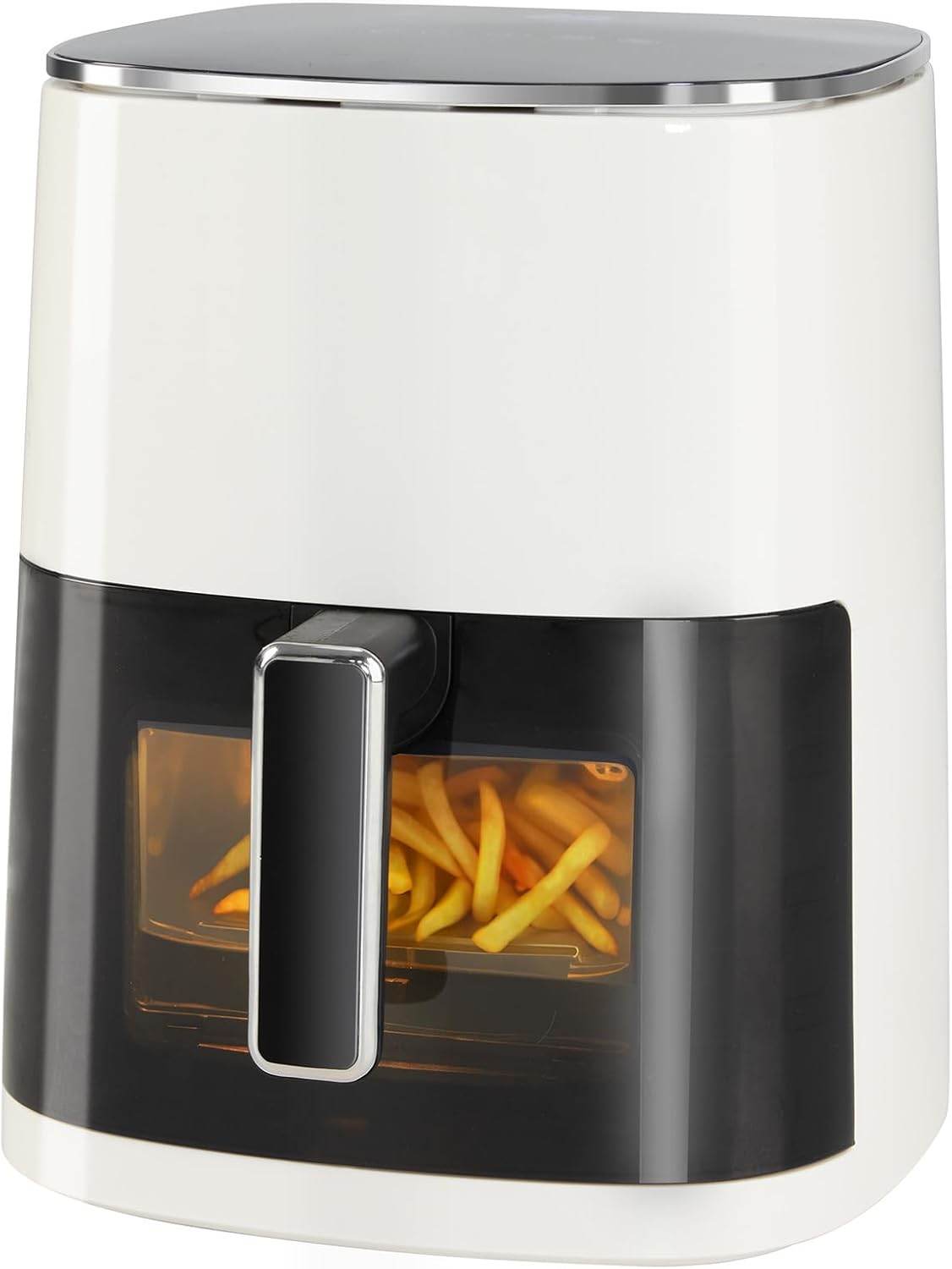 MyDepot Air Fryer 6-Quart with Square Window 12-in-1 for Air Frying, Baking, Reheating, Dehydrating, Roasting, Steaming, 400°F - My Depot