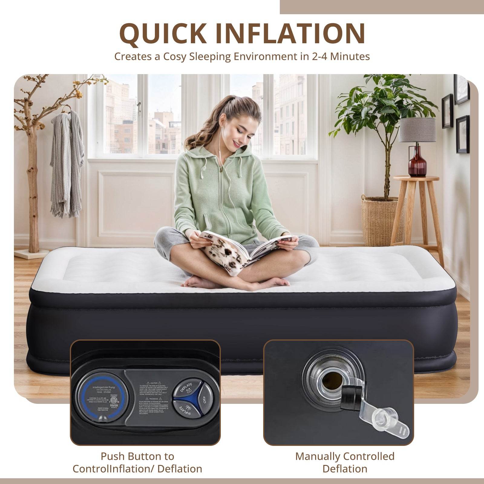 MyDepot Air Mattress
QUICK INFLATION