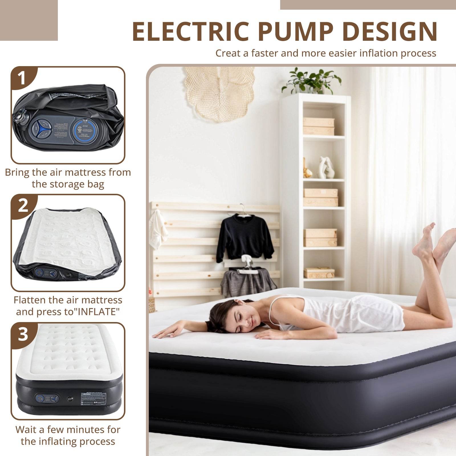 MyDepot Air Mattress
ELECTRIC PUMP DESIGN