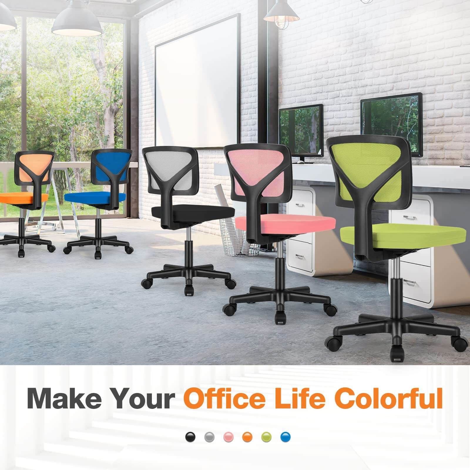 MyDepot Armless Mesh Office Chair
Make Your Office Life Colorful
