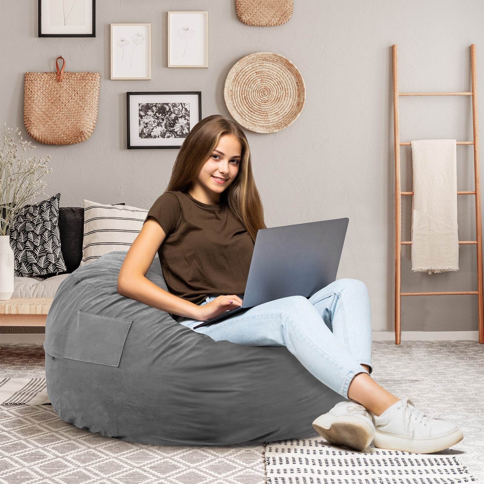 MyDepot Bean Bag Sofa
fDark Gray
4 feet
SPMD-DD-D48-DKGY