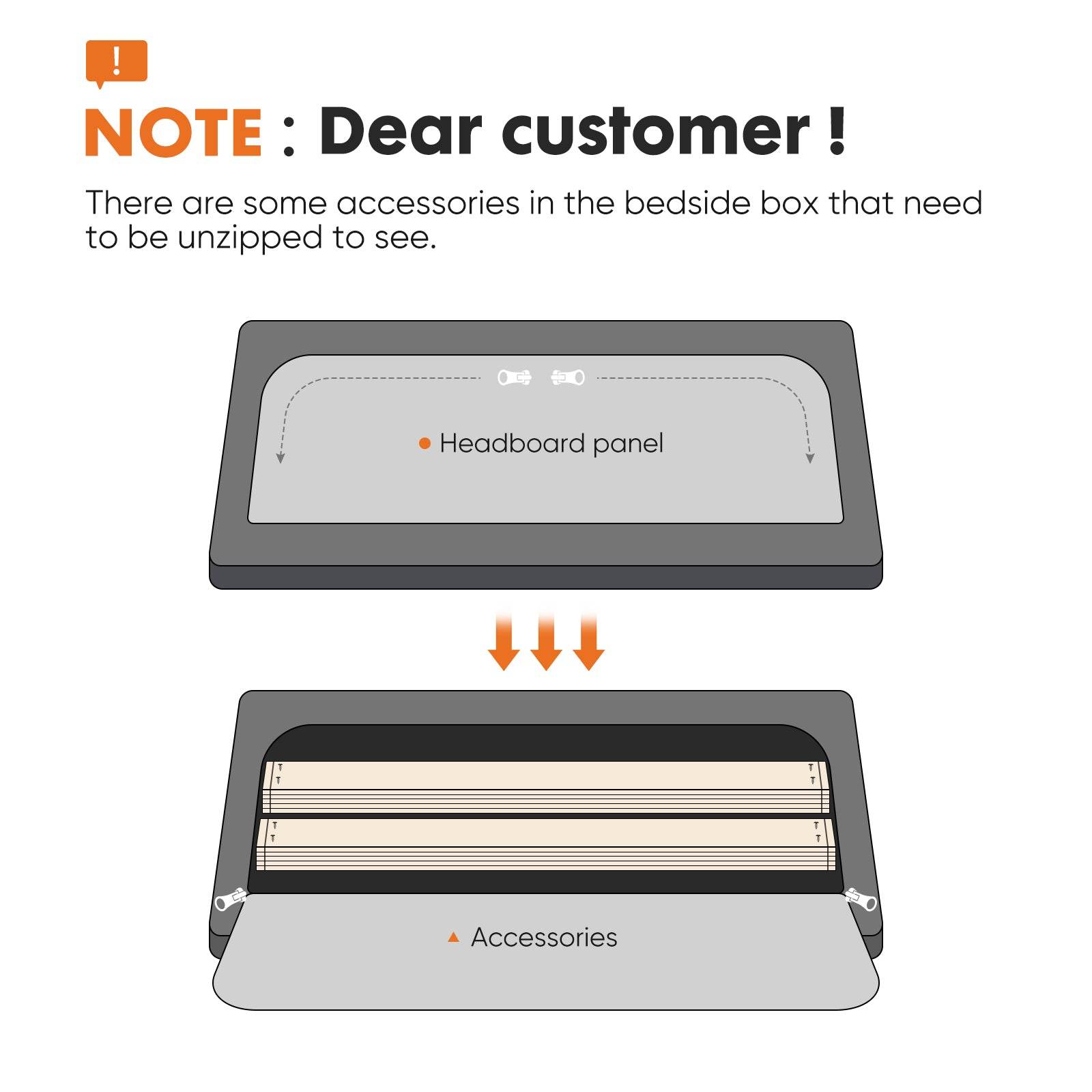 MyDepot Bed Frame
NOTE: Dear customer !
