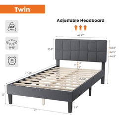 MyDepot Bed Frame
Twin
Adjustable Headboard