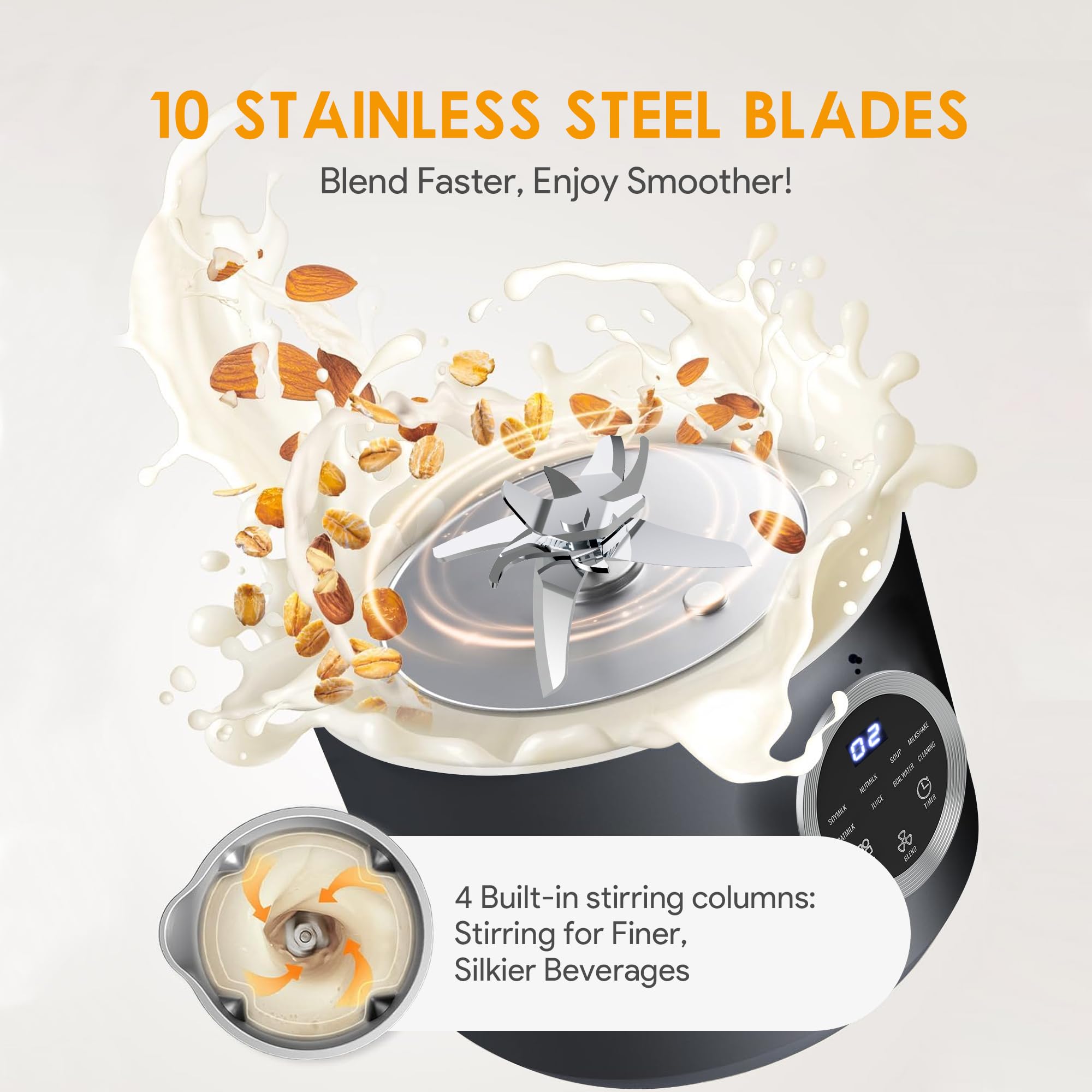 MyDepot Blender
10 STAINLESS STEEL BLADES