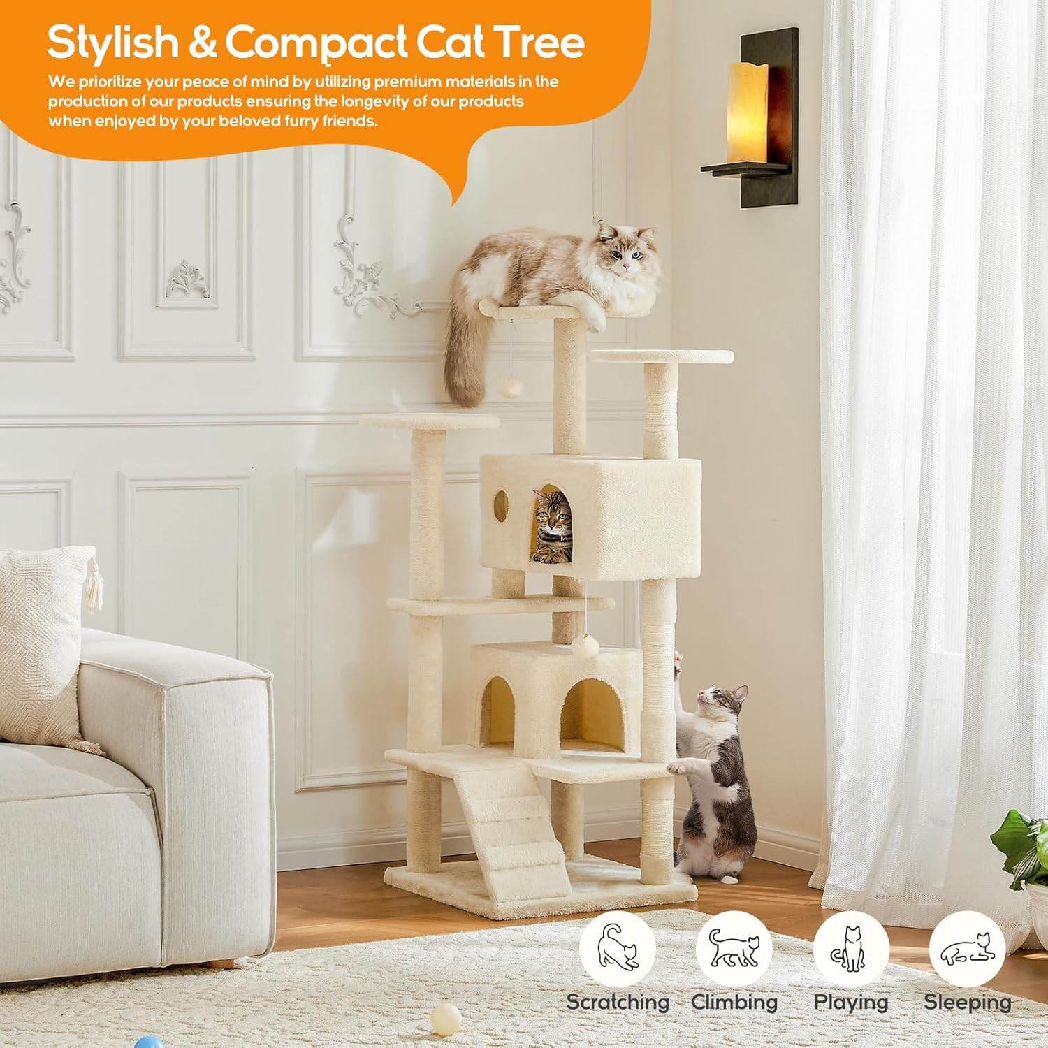 MyDepot Cat Climbing
Stylish & Compact Cat Tree