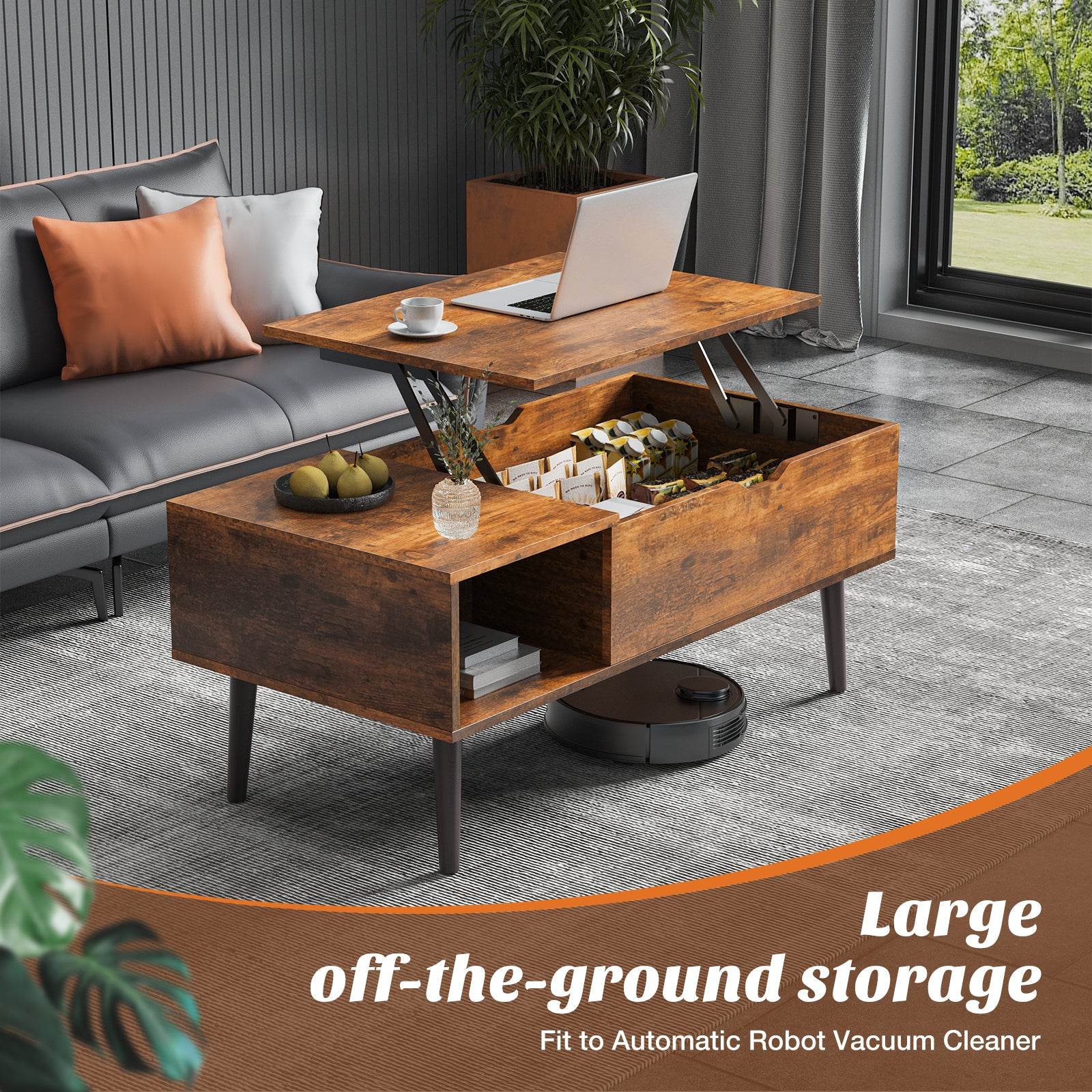 MyDepot Coffee Table
Largeoff-the-ground storage
