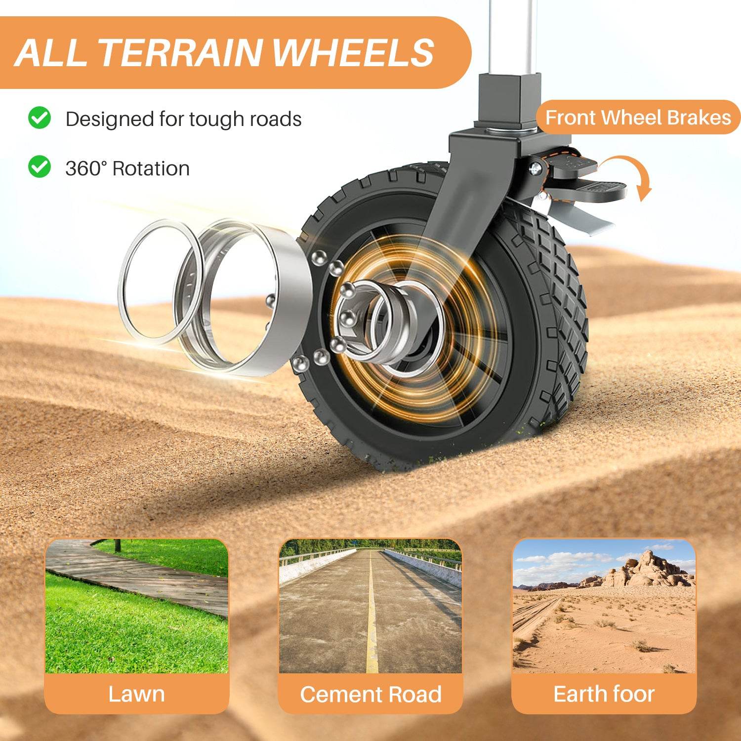 MyDepot Collapsible Foldable Wagon Cart
ALL TERRAIN WHEELS