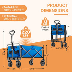 MyDepot Collapsible Foldable Wagon Cart
PRODUCT
DIMENSIONS