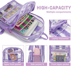 MyDepot Cute Clear Backpack,
HIGH-CAPACITY