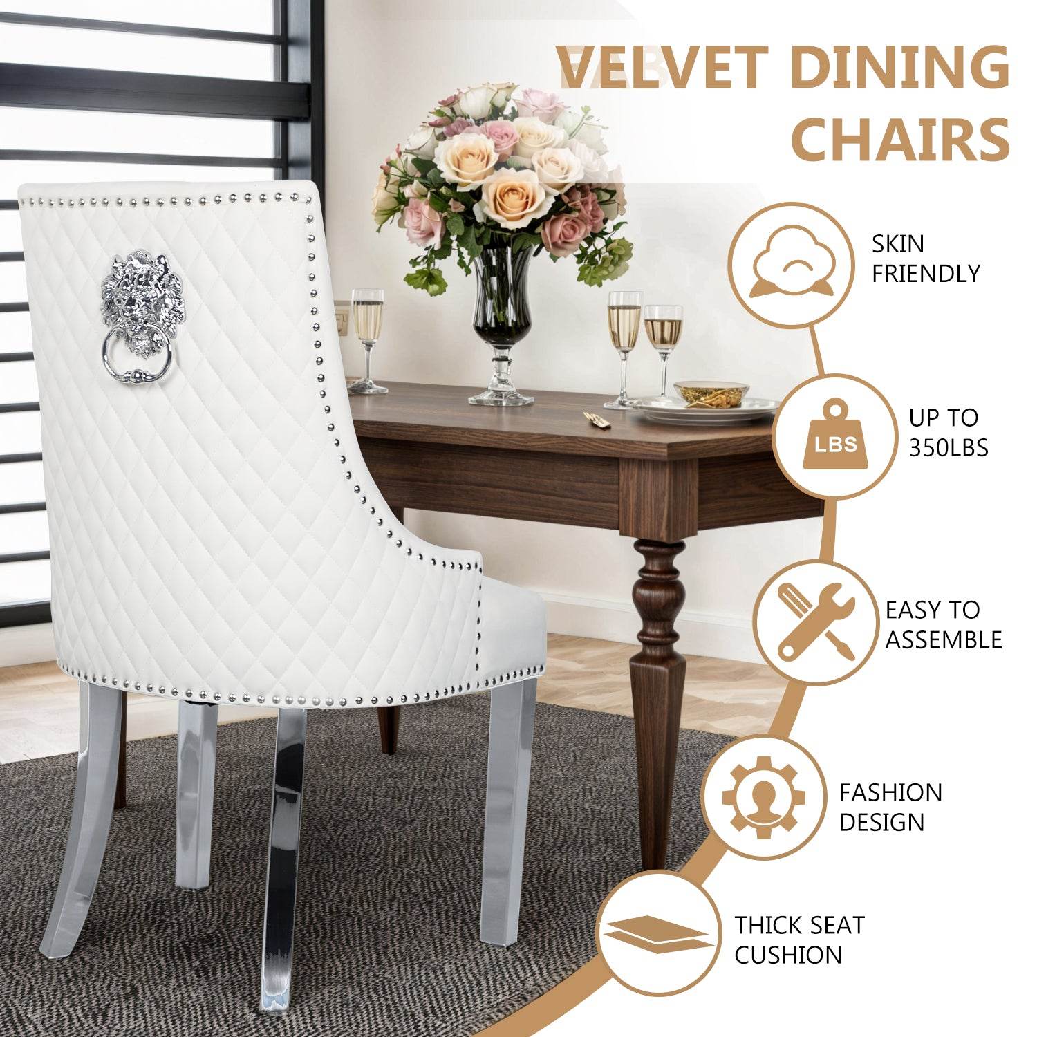 MyDepot Dining Chairs
VELVET DINING
CHAIRS
