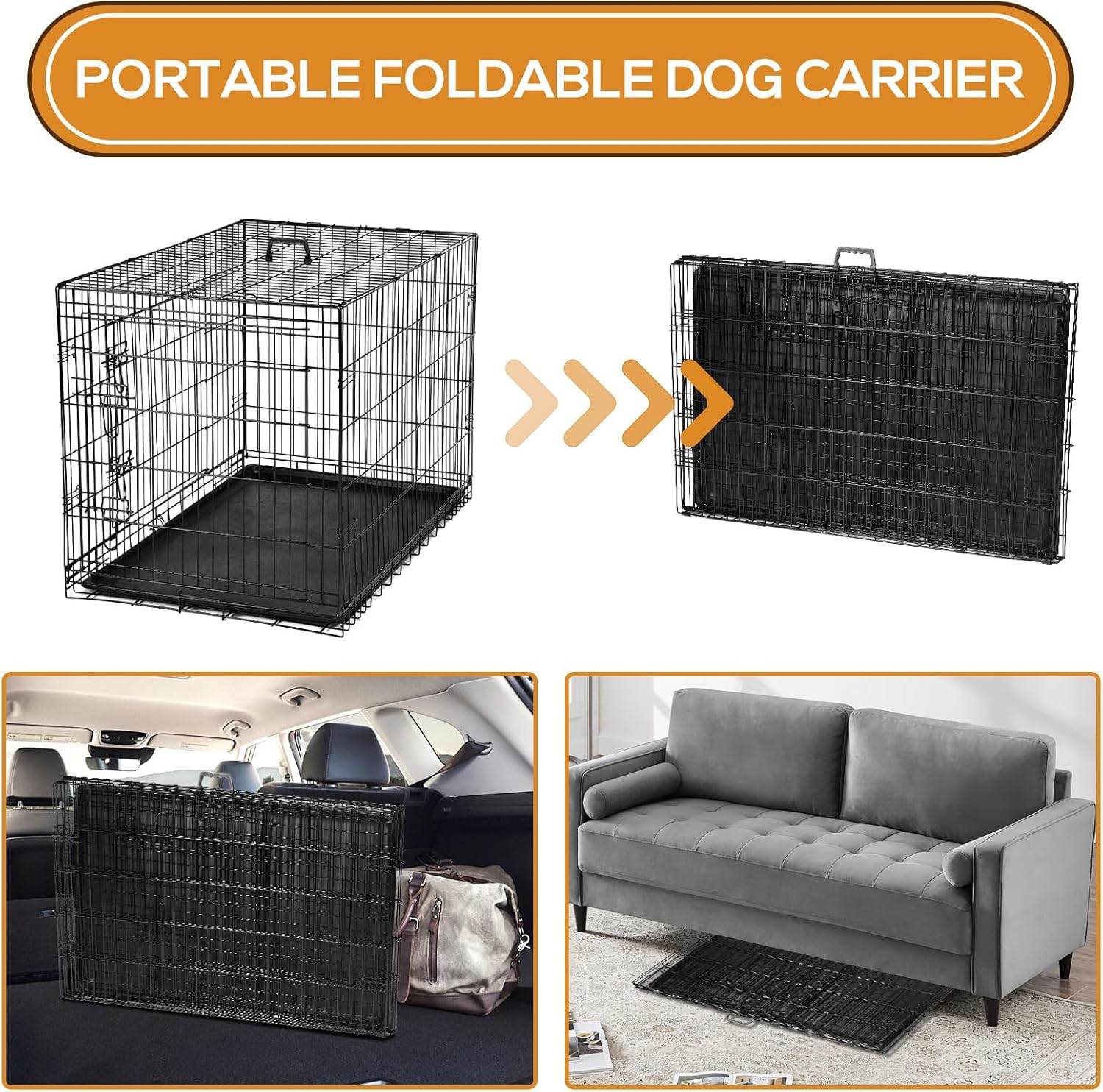 MyDepot Dog Cage
PORTABLE FOLDABLE DOG CARRIER