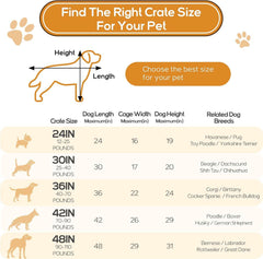 MyDepot Dog Cage
Find The Right Crate Size
For Your Pet