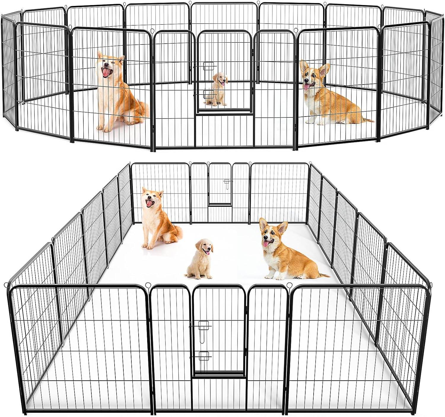 MyDepot Dog Playpen Suitable for Yards, Camping, RVs, Indoor/Outdoor Small/Medium/Large Pet Exercise Fences - My Depot