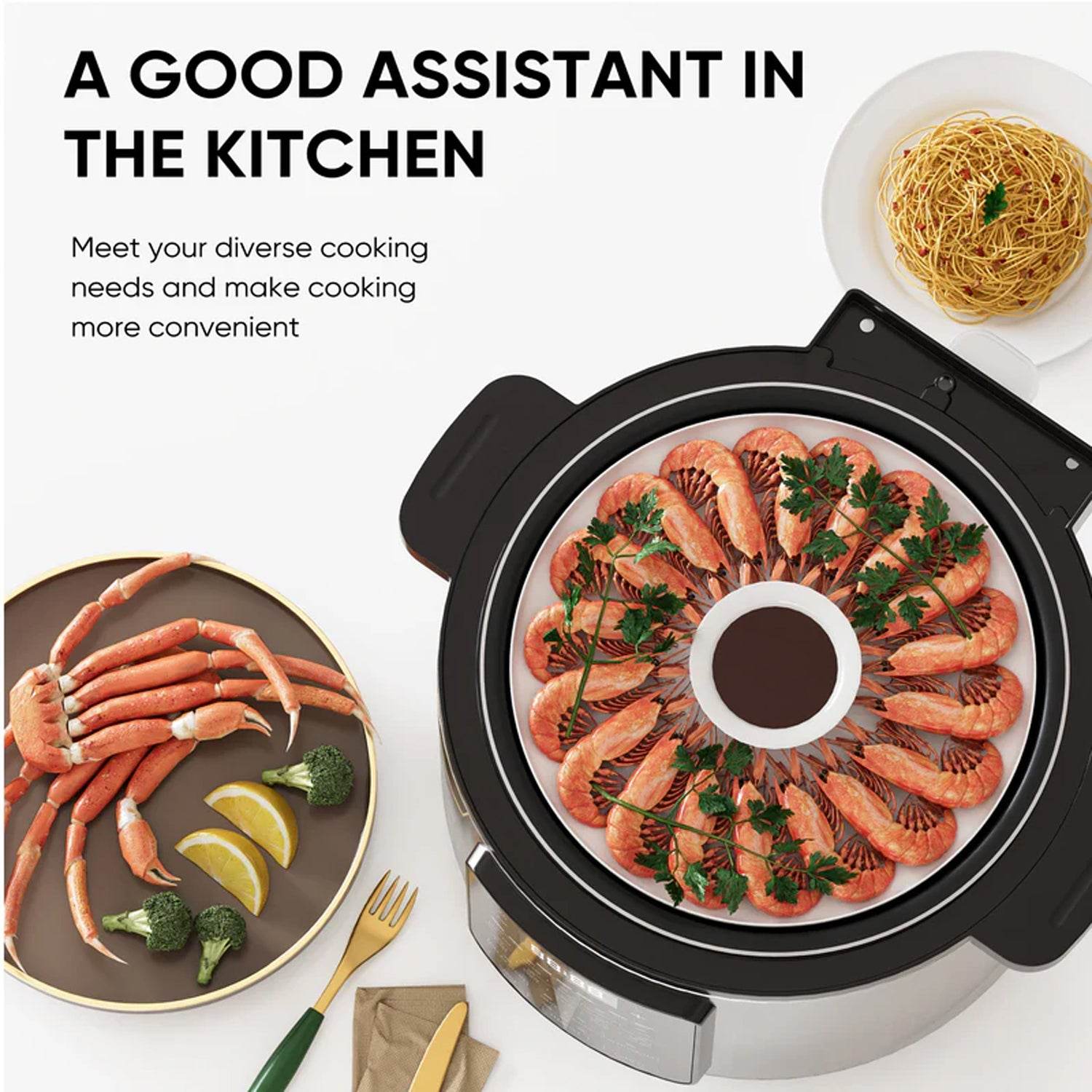 MyDepot Electric Pressure Cooker
A GOOD ASSISTANT IN
THE KITCHEN