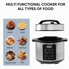 MyDepot Electric Pressure Cooker
MULTIFUNCTIONAL COOKER FOR
ALL TYPES OF FOOD