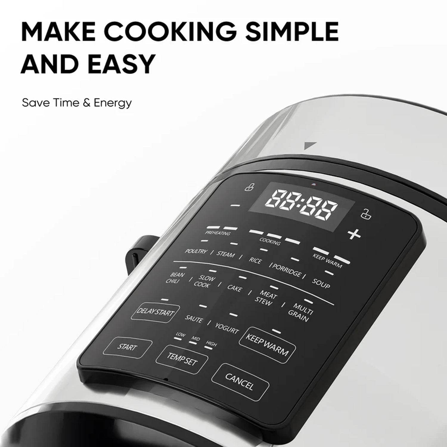 MyDepot Electric Pressure Cooker
MAKE COOKING SIMPLE
AND EASY