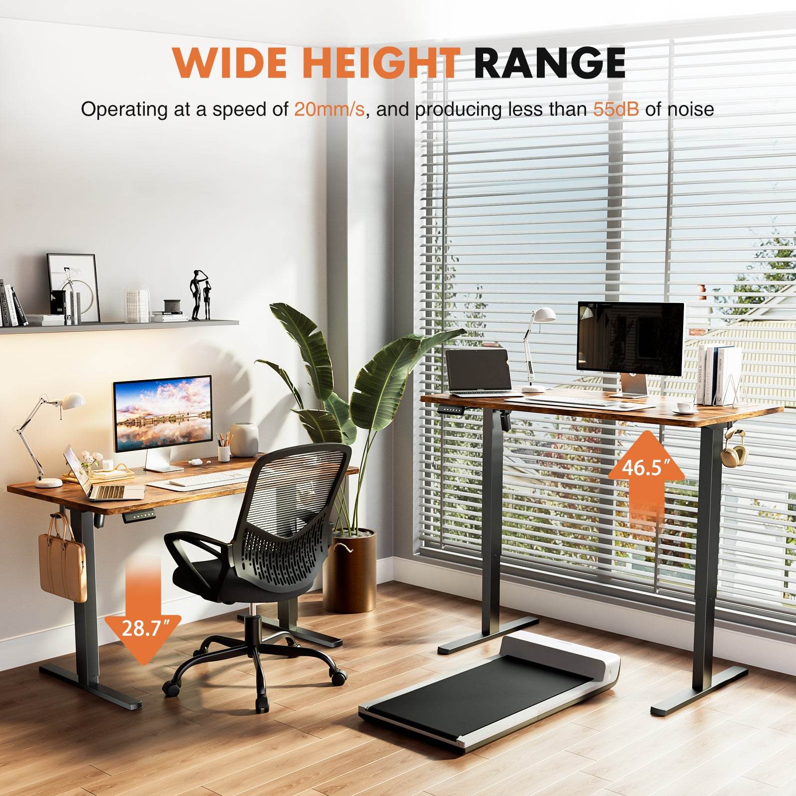 MyDepot Electric Standing Desk
WIDE HEIGHT RANGE