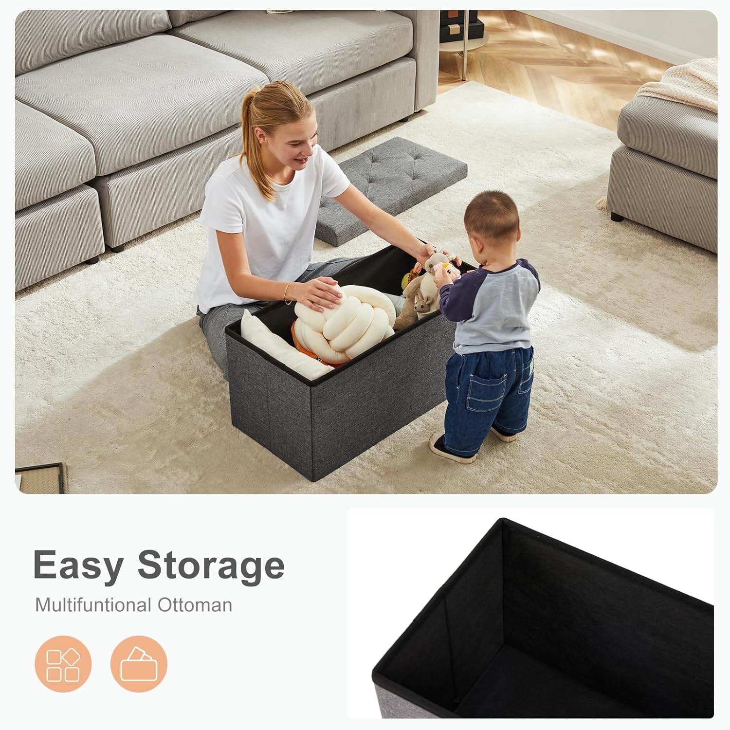 MyDepot Folding Storage Ottoman Bench
Easy Storage
