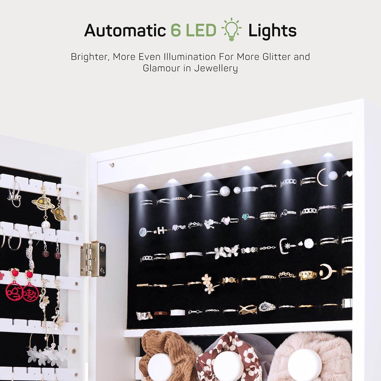 MyDepot Full-Length Mirror
Automatic 6 LED Lights