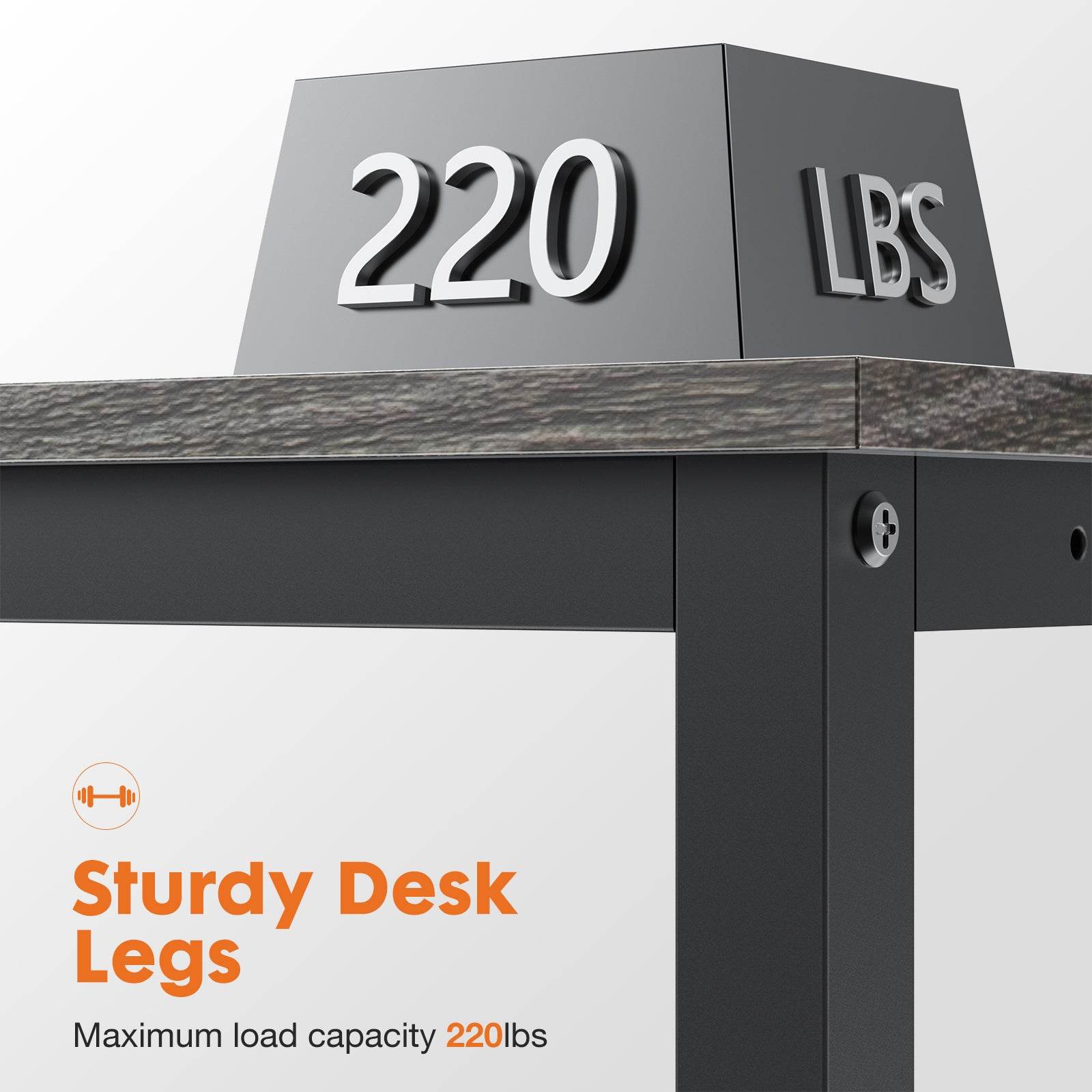 MyDepot L-shaped Corner Computer Desk
Sturdy DeskLegs
Maximum load capacity 220lbs