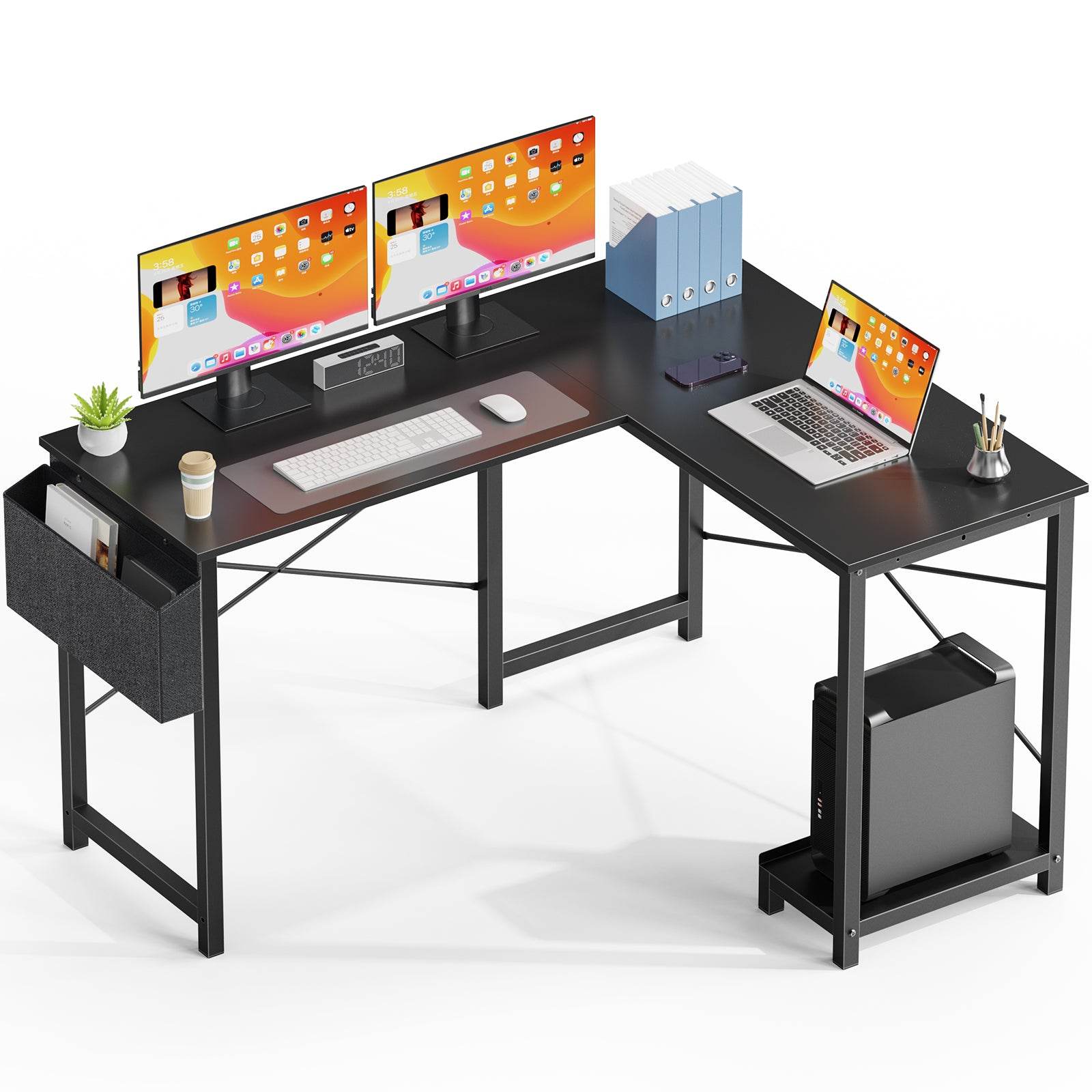 MyDepot L-shaped Corner Computer Desk
Black
SPMD-D-L02-49IN-BK