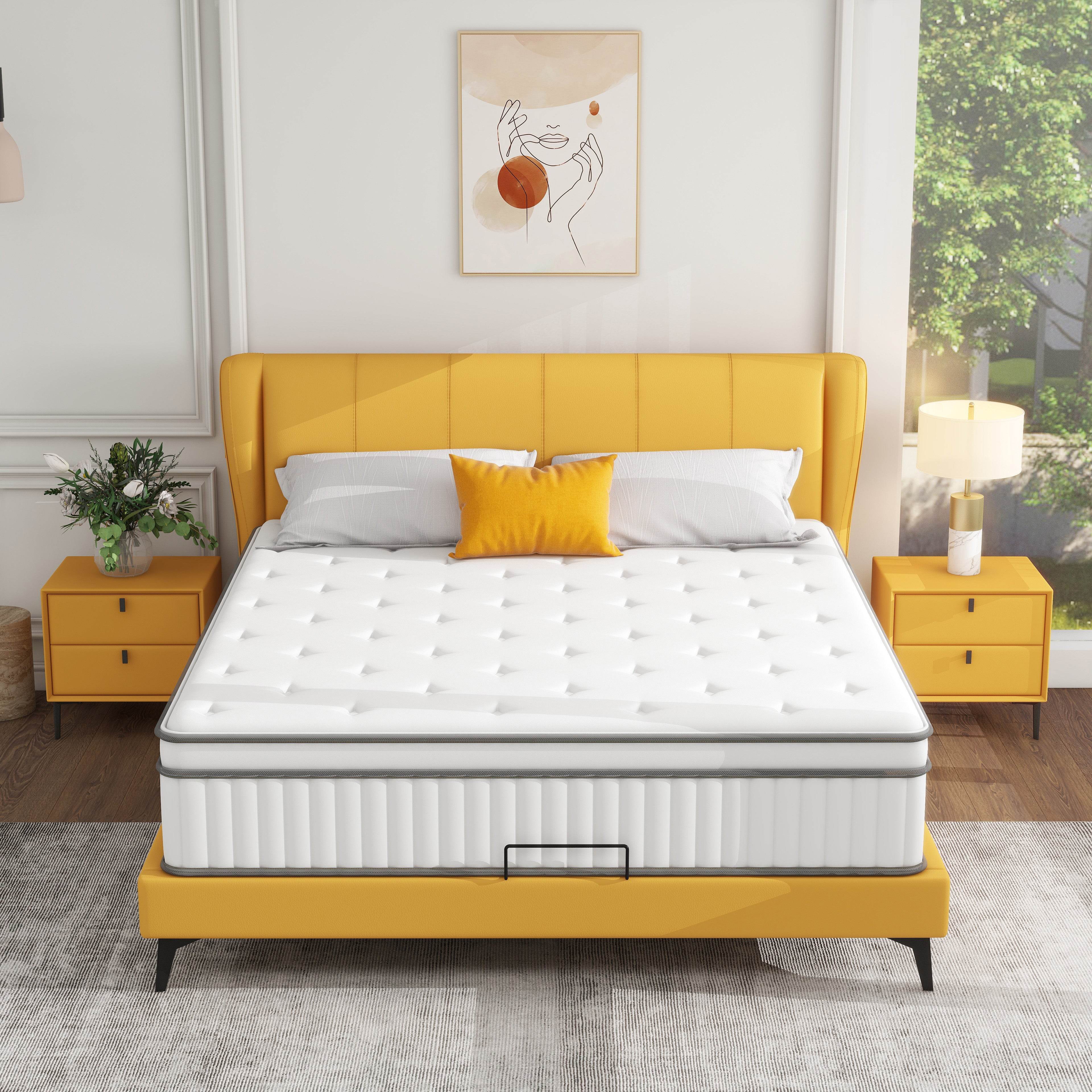 MyDepot Mattress Foam and Spring Blend Medium Firm for Long-Lasting Support - My Depot