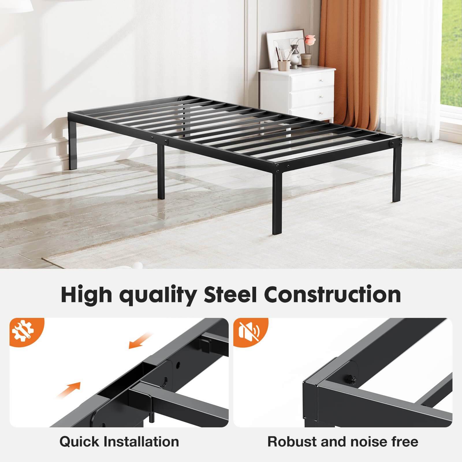 MyDepot Metal Bed Frame
High quality Steel Construction