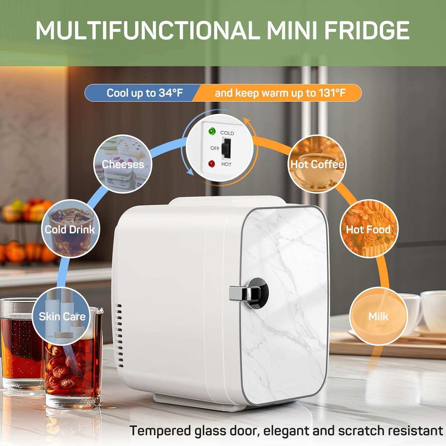MyDepot Mini Fridge Compact
MULTIFUNCTIONAL MINI FRIDGE
