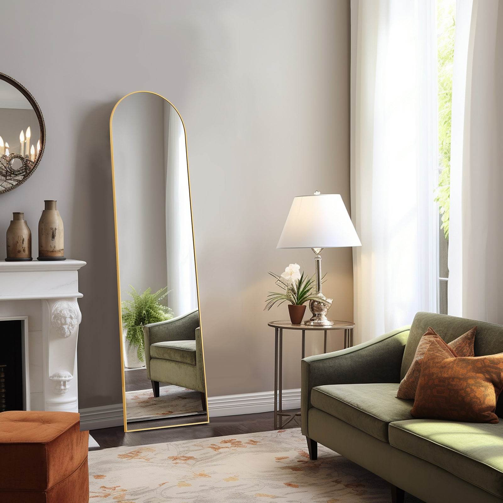 MyDepot Arched Full Length Standing Body Mirror - My Depot