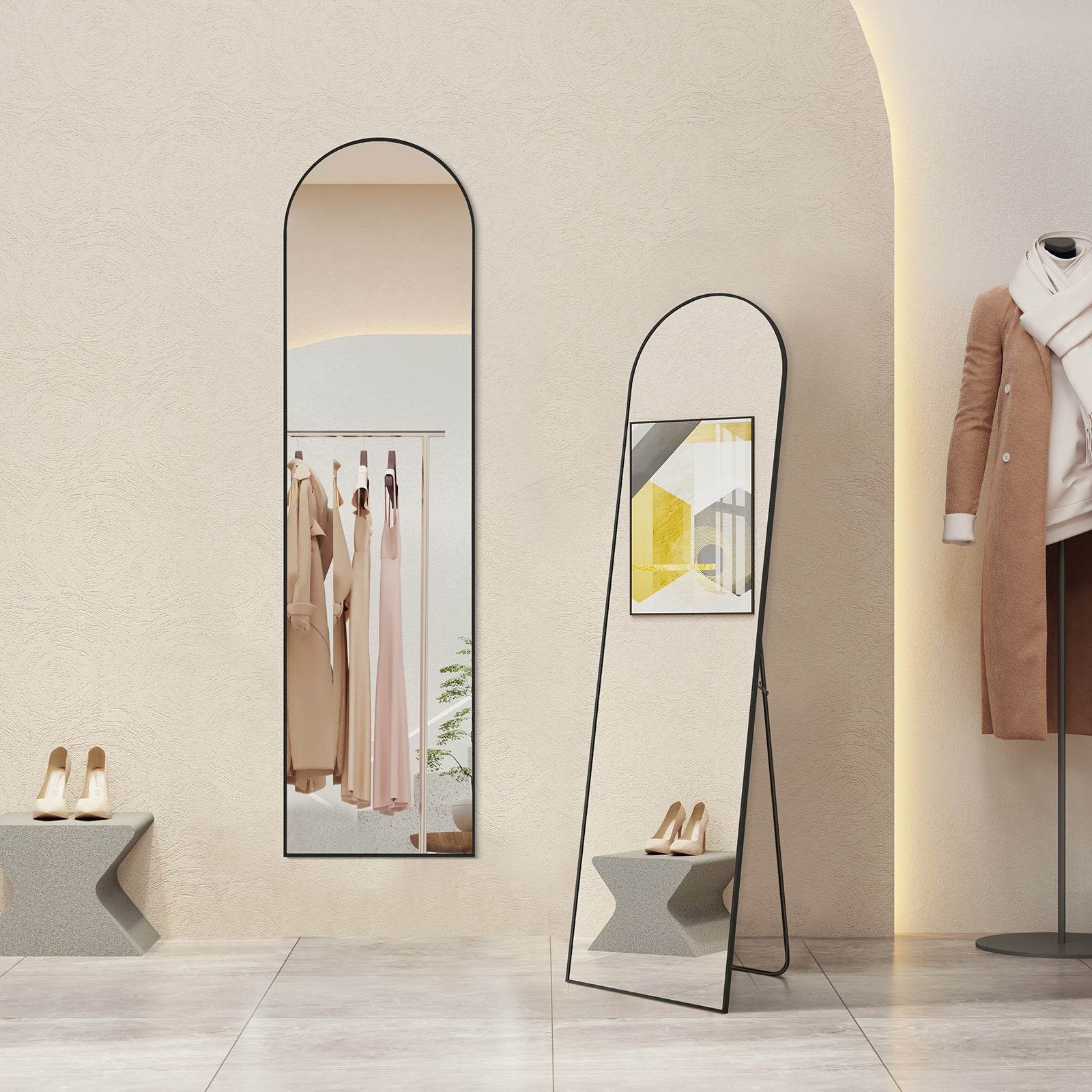 MyDepot Arched Full Length Standing Body Mirror - My Depot