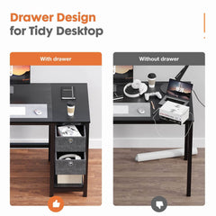 MyDepot Office Computer Desk 
Drawer Designfor Tidy Desktop