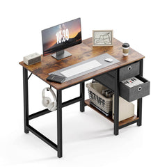 MyDepot Office Computer Desk 
Rustic Brown