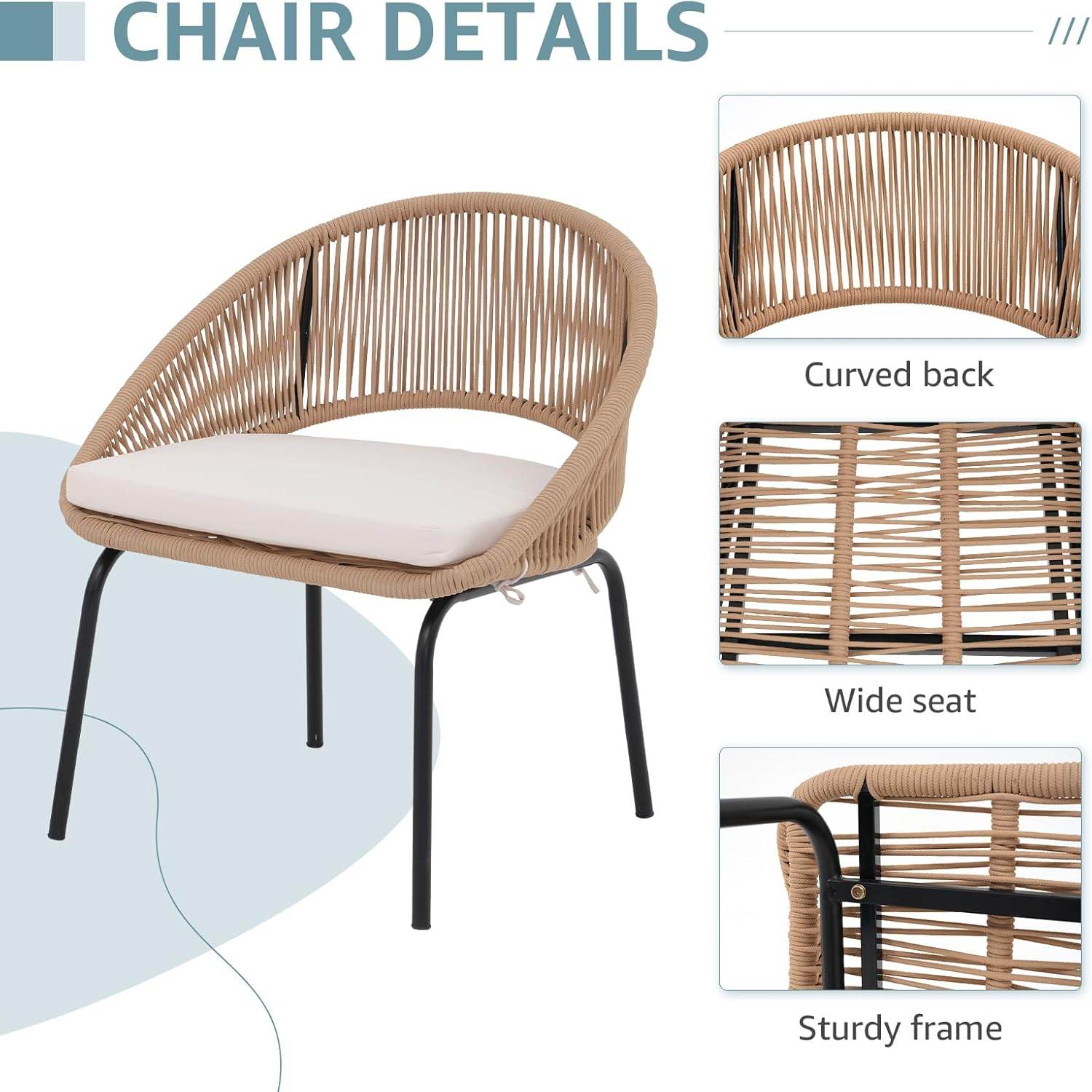 My Depot Outdoor Rattan Sofa 3-Piece
CHAIR DETAILS