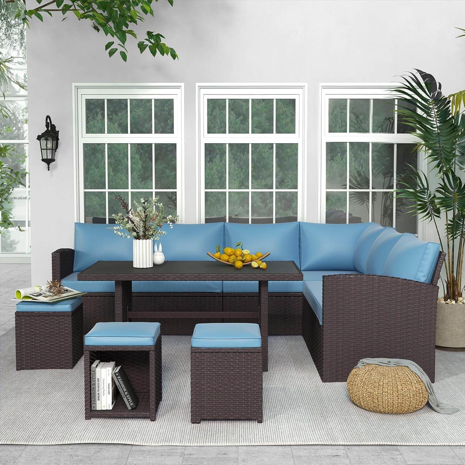 My Depot Outdoor Rattan Sofa 7-Piece Set
Blue
SPMD-OLJOV16