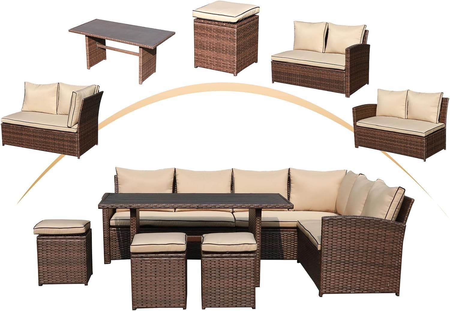 My Depot Outdoor Rattan Sofa 7-Piece Set
Beige
SPMD-0LJOV14