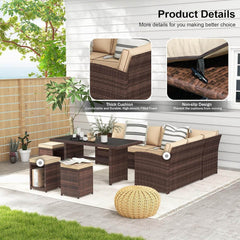 My Depot Outdoor Rattan Sofa 7-Piece
Product Details
