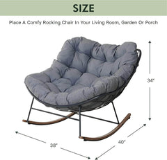 MyDepot outdoor Rocking Chair
Place A Comfy Rocking Chair In Your Living Room, Garden Or Porch