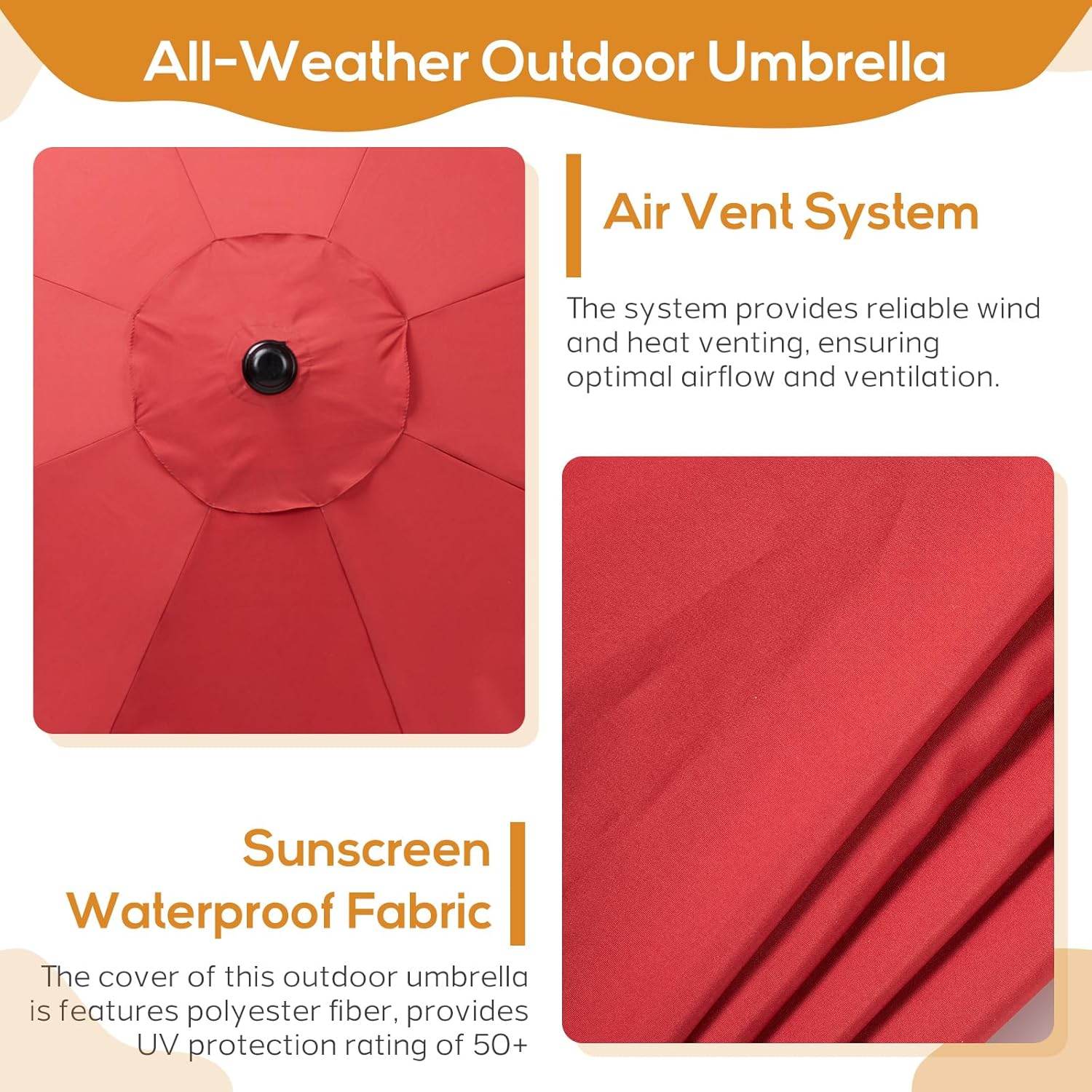 MyDepot Dog Playpen Suitable
All-Weather Outdoor Umbrella