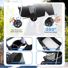 MyDepot Pet Stroller
360°
Swivel Front vyheel