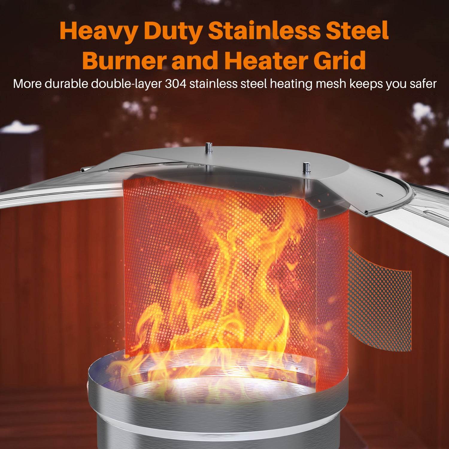 MyDepot Propane Heater
Heavy Duty Stainless steel
Burner and Heater Grid
